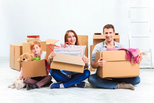 Charity donation items prepared for reuse and redistribution