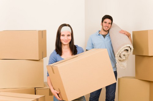 Well-organized long-term storage space in Westcombepark with labeled boxes