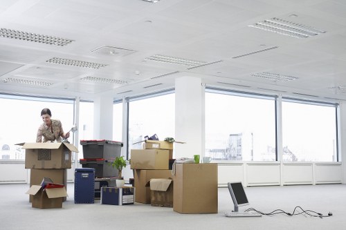 Secure packing materials used for flat removals in Westcombepark