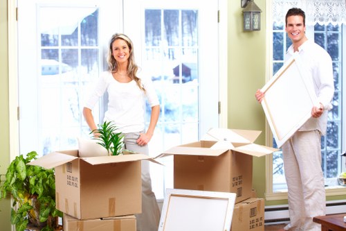 Local small removals team completing a short-distance delivery